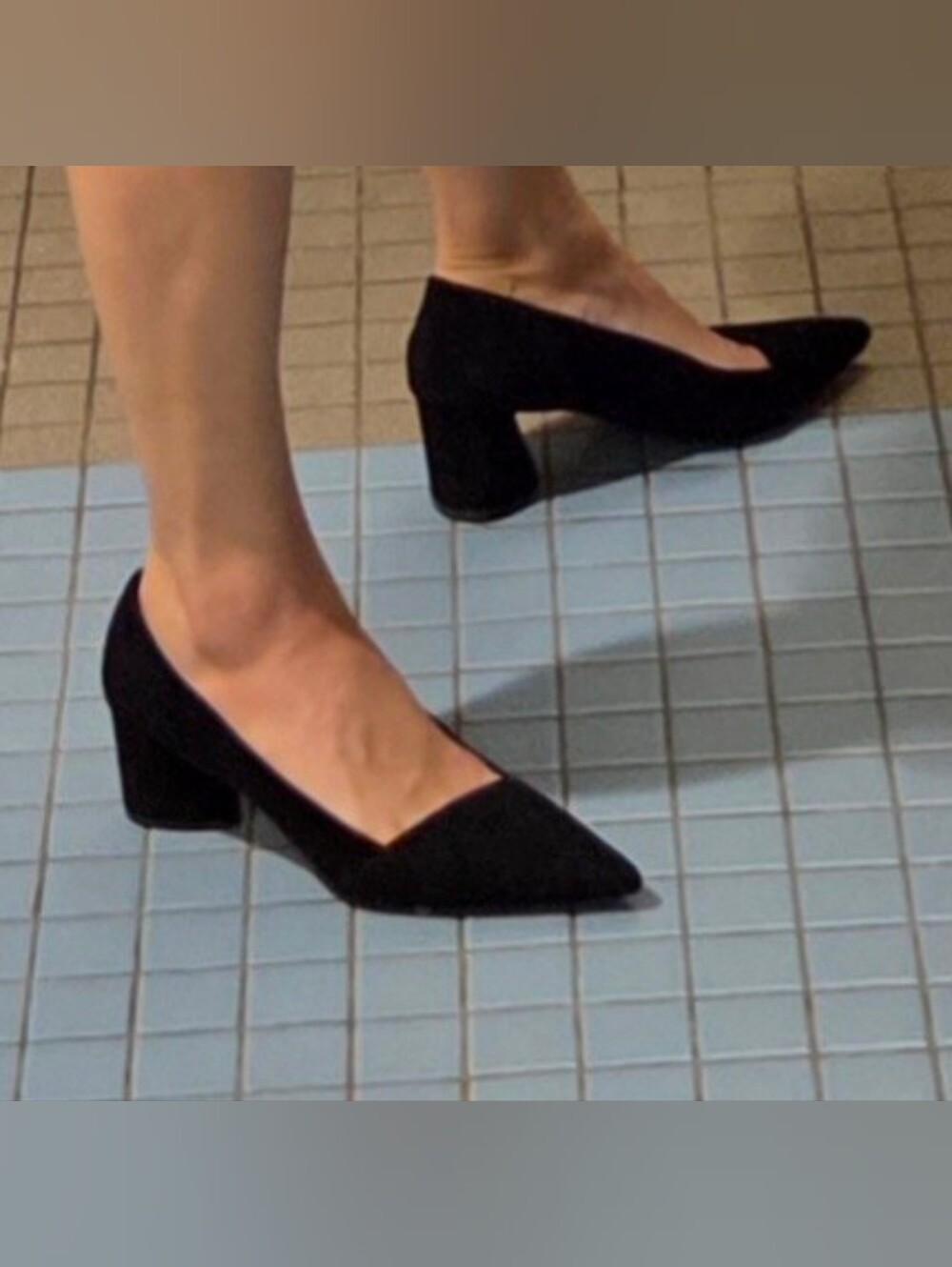 MERCEDES CASTILLO Black Pointed Toe Pumps